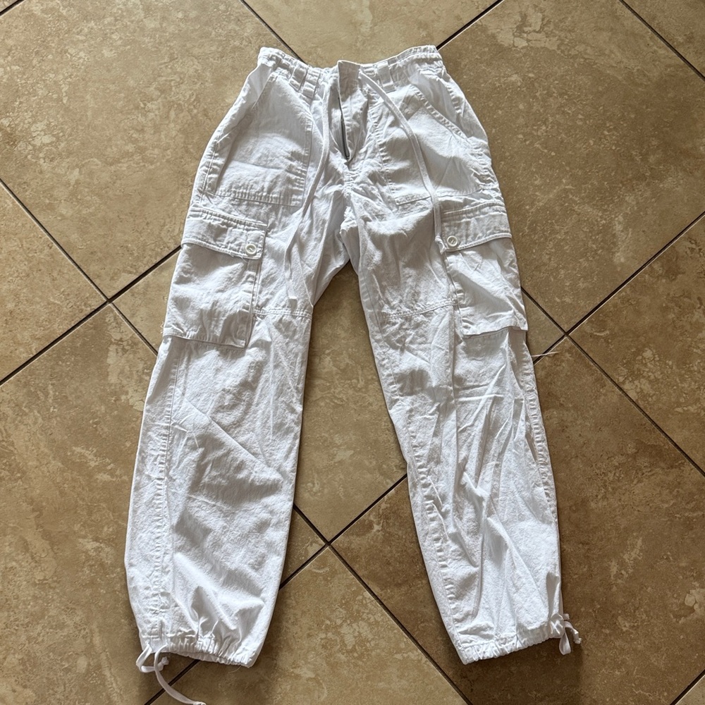 White Cargo Pants for Women